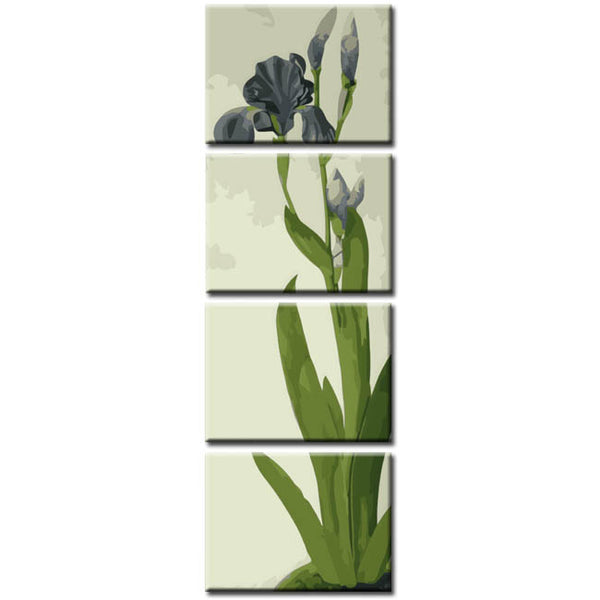 Malen nach Zahlen Kunst Natur Blume Iris
