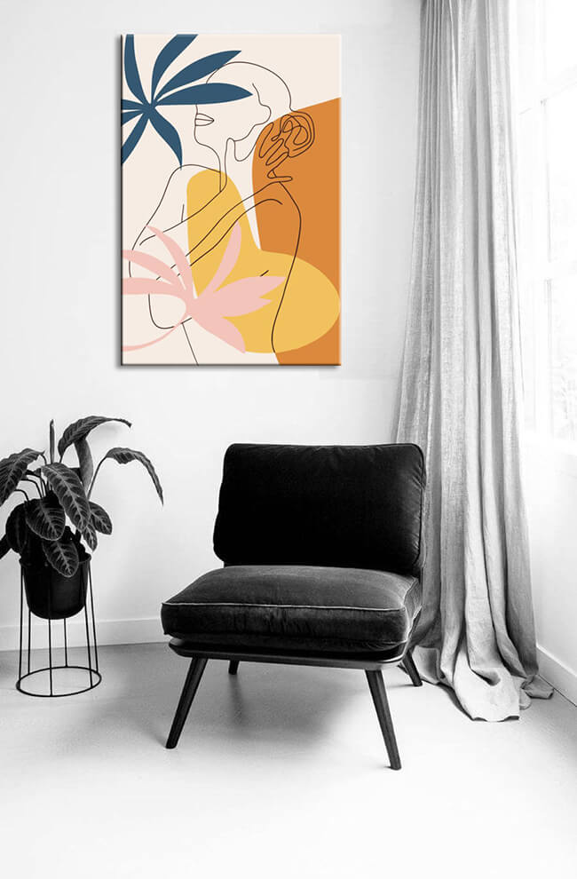 YEESAM ART Malen Nach Zahlen – Schöne Frau Mit Blume (50 X 40 Cm, Leinwand) – DIY Ölgemälde Set Für Erwachsene & Kinder