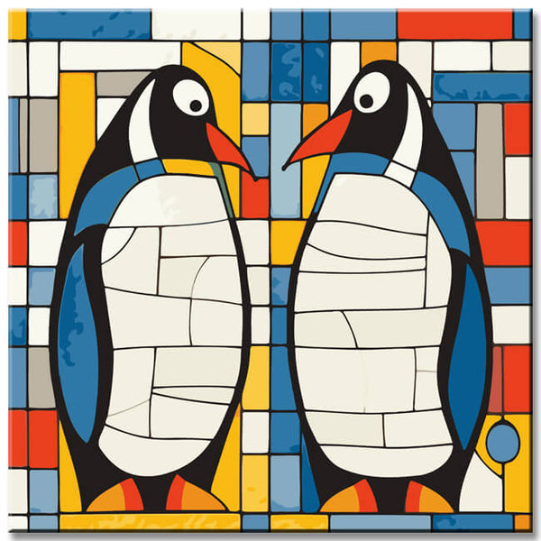 Pinguine Mosaik Malen nach Zahlen 