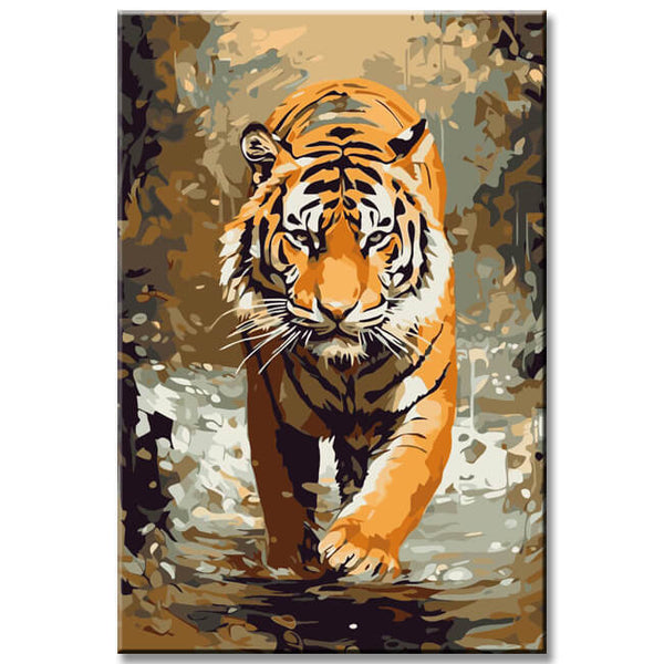 Tiger Porträt Malen nach Zahlen