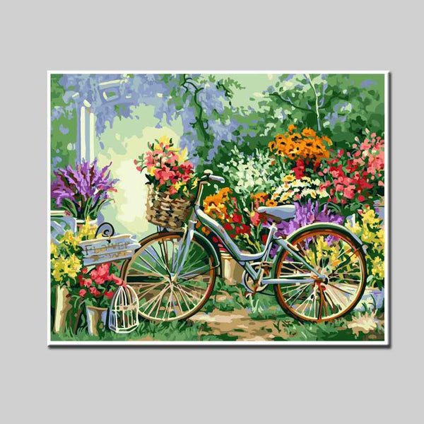 Malen-nach-Zahlen-Fahrrad