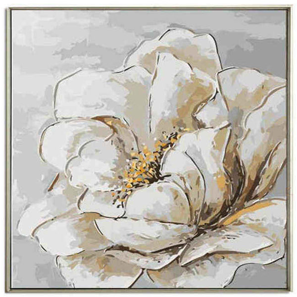 Malen nach zahlen blume weiss