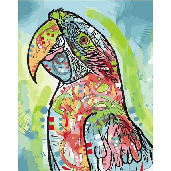 Malen nach Zahlen Papagei Tierkunst