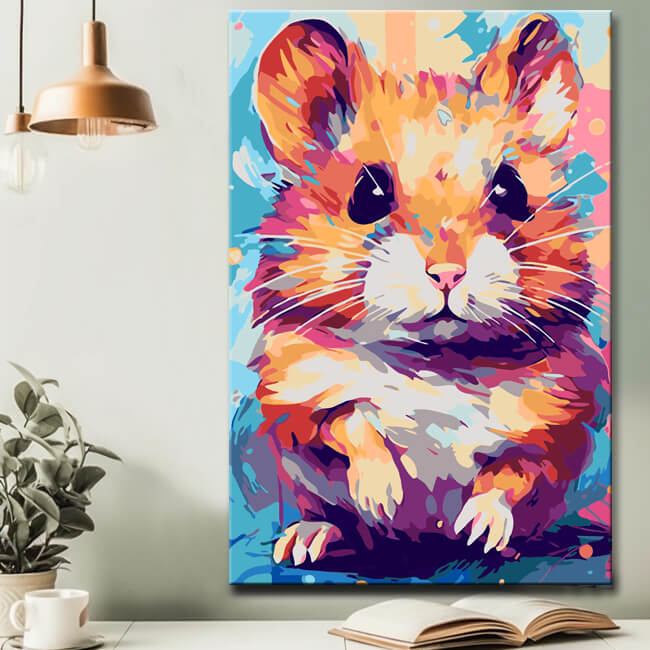 ABEUTY Malen Nach Zahlen Set – Porträt Modell, 40x50 Cm Leinwand, Acrylfarben, 3 Pinsel, Für Erwachsene & Anfänger