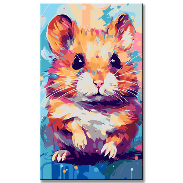Hamster Porträt Malen nach Zahlen