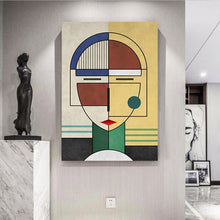 Laden Sie das Bild in den Galerie-Viewer, Malen nach Zahlen Kunst Minimalismus Einfache Formen Gesicht I