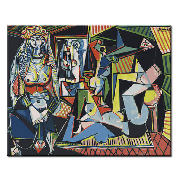 Malen nach Zahlen Kunst Picasso Frauen von Algier