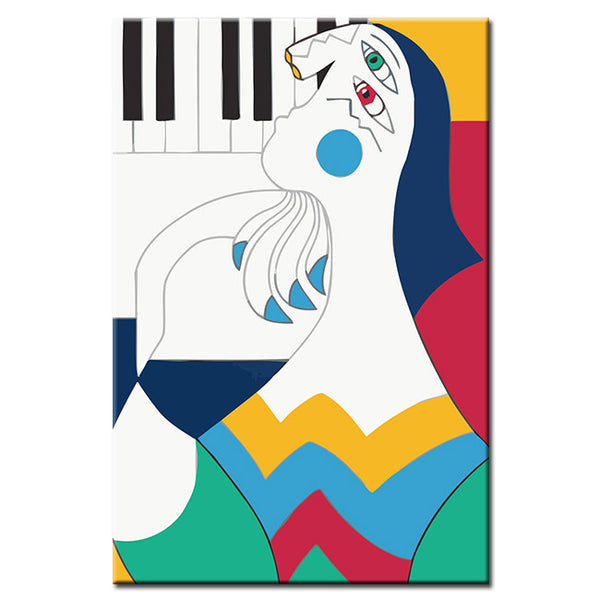 Malen nach Zahlen Kunst Abstrakte Kunst Pianist