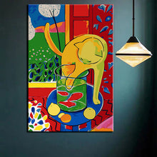 Laden Sie das Bild in den Galerie-Viewer, Malen nach Zahlen Kunst Katze und Goldfischglas