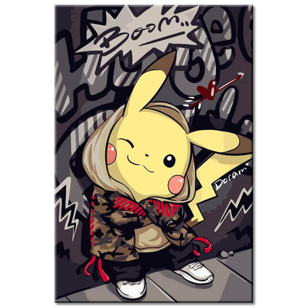 Malen nach Zahlen Comic Camo Pokémon