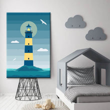 Laden Sie das Bild in den Galerie-Viewer, Malen nach Zahlen Leuchtturm Kunst