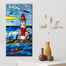 Laden Sie das Bild in den Galerie-Viewer, Malen nach Zahlen Leuchtturm und Sturm