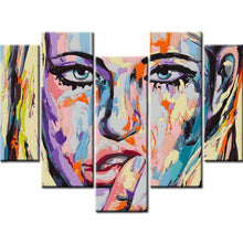 Laden Sie das Bild in den Galerie-Viewer, Malen nach Zahlen Lifestyle Kunst Frau II 5-teilig