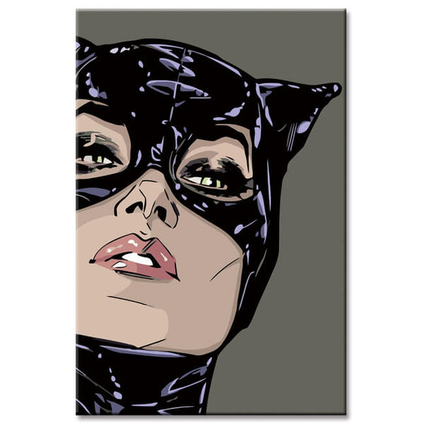 Malen nach Zahlen Catwoman Illustration