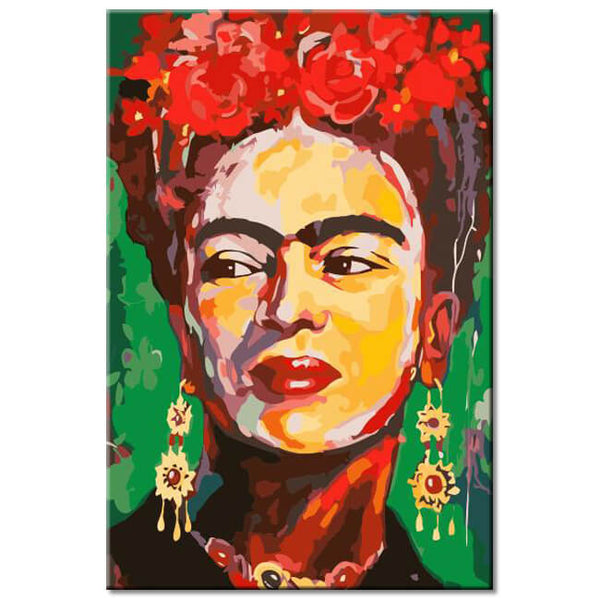 Malen nach Zahlen Porträt von Frida Kahlo