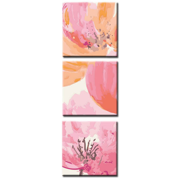 Malen nach Zahlen Kunst Natur Blume in Rosa-Orange