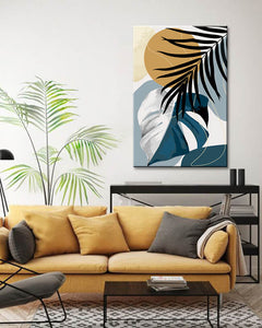 Malen nach Zahlen Monstera Abstrakte Kunst
