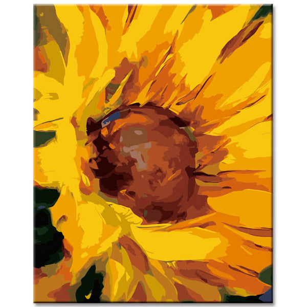 Malen nach Zahlen Kunst Malerei Sonnenblume III
