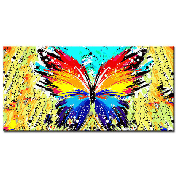 Malen nach Zahlen Kunst Riesiger Bunter Schmetterling