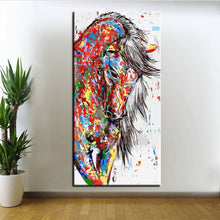 Laden Sie das Bild in den Galerie-Viewer, Malen nach Zahlen Kunst Buntes Pferd Ölgemälde