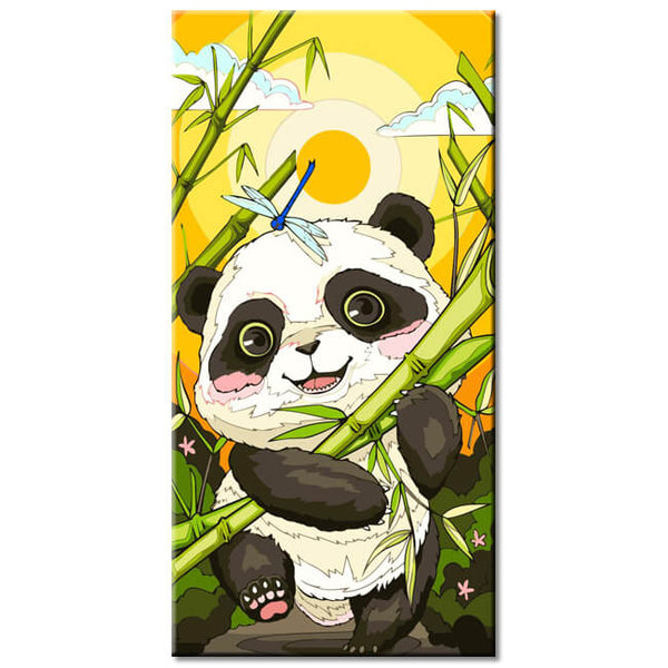 Malen nach Zahlen Bambus Panda