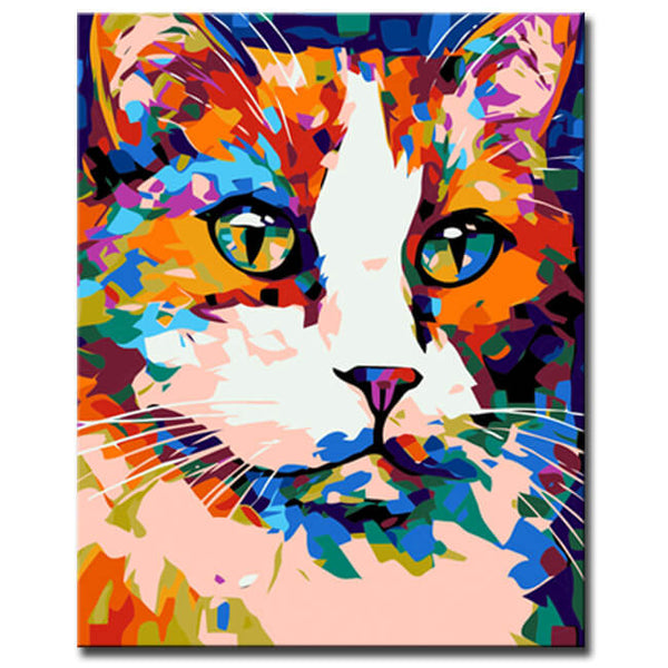 Ragdoll-Katze in Picasso-Stil Malen nach Zahlen | Online kaufen