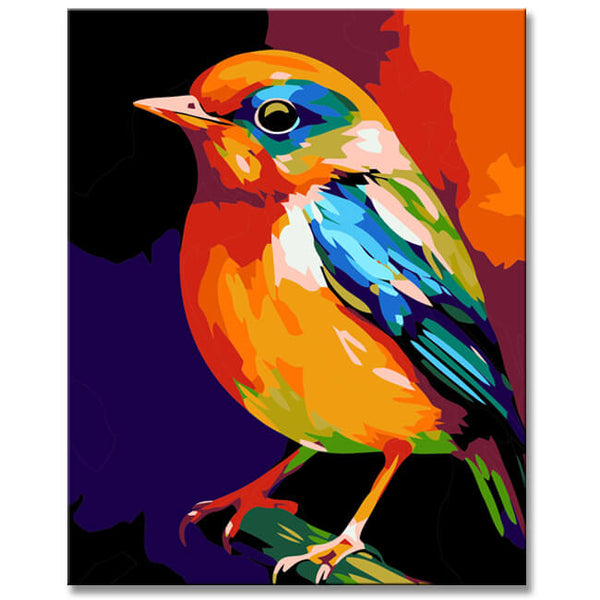 Nachtigall Vogel Malen nach Zahlen - Bild für Erwachsene