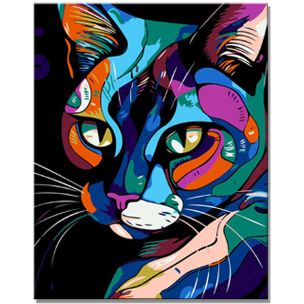 Malen nach Zahlen - Bombay-Katze im Picasso-Stil kaufen