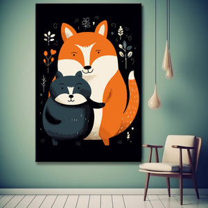 Fuchs & Waschbär Malen nach Zahlen
