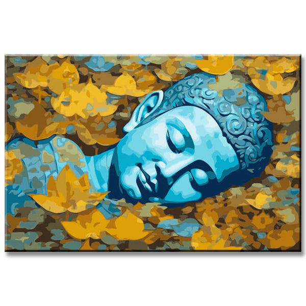Schlafender Buddha - Statue Malen nach Zahlen