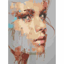 Laden Sie das Bild in den Galerie-Viewer, Malen nach Zahlen Abstrakte Kunst Frau Gesicht Modern Art