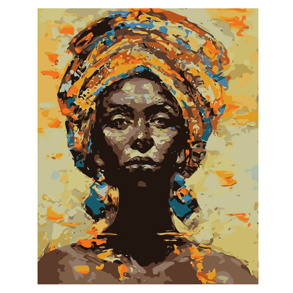 Malen nach Zahlen Afrika Frauen Portrait