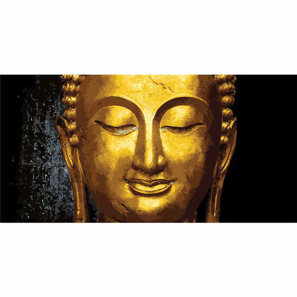 Malen nach Zahlen Buddha Tradition Gold Statue