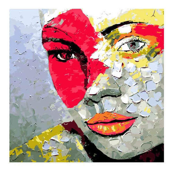 Malen nach Zahlen Moderne Kunst Frau Gesicht