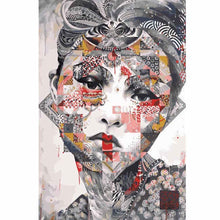 Laden Sie das Bild in den Galerie-Viewer, Malen nach Zahlen Moderne Asia Kunst Frau Gesicht