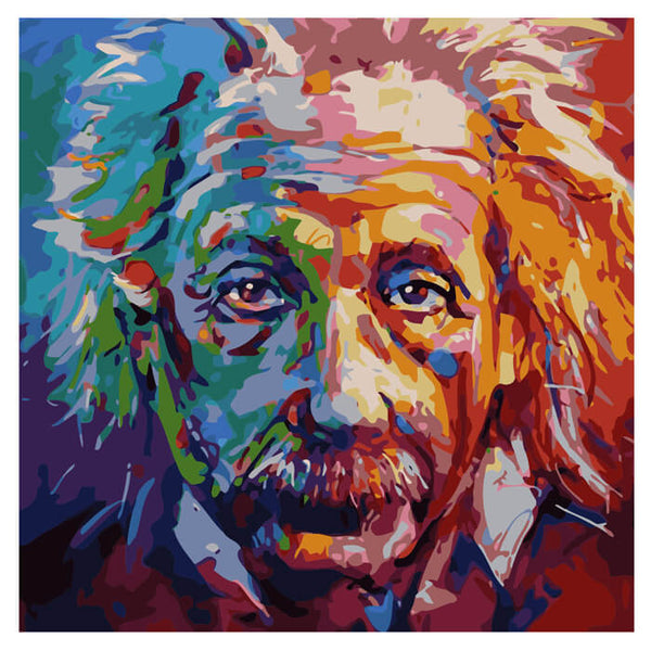 Malen nach Zahlen Albert Einstein Moderne Malkunst
