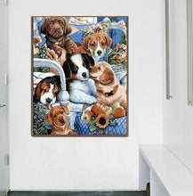 Laden Sie das Bild in den Galerie-Viewer, Malen-nach-Zahlen-Hundewelpen