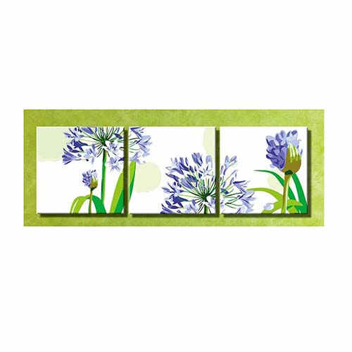 Malen nach Zahlen Triptychon Blumen-DY-132