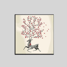 Laden Sie das Bild in den Galerie-Viewer, Malen nach Zahlen für Erwachsene Tiere Elch Baum