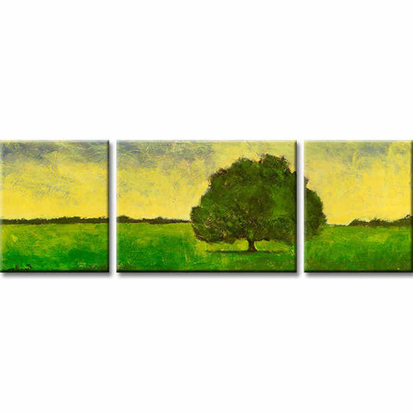 Malen nach Zahlen markanter Baum - 3-teilig (Triptychon)-SS-109-3-teilig