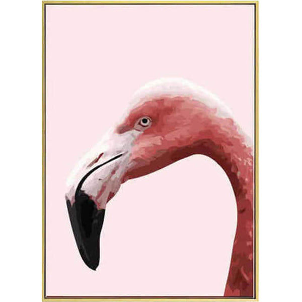 Malen nach Zahlen Flamingo Porträt