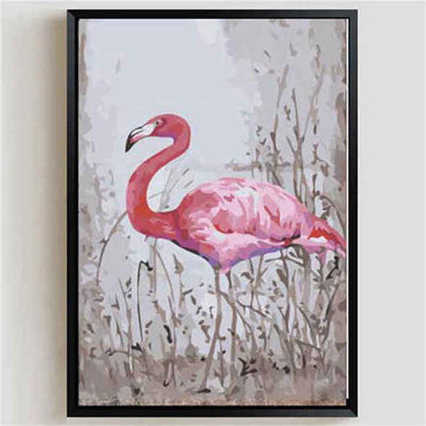 Malen nach Zahlen Flamingo am Ufer