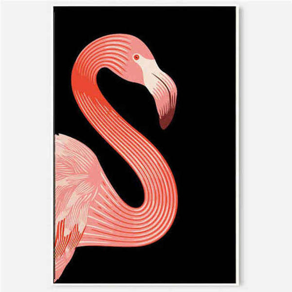 Malen nach Zahlen Flamingo Grafik
