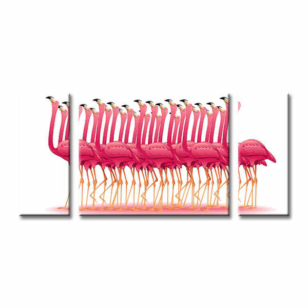 Malen nach Zahlen Flamingo Ballet - 3-teilig (Triptychon)-SS-591-3-teilig