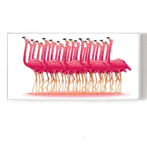 Malen nach Zahlen Flamingo Ballet