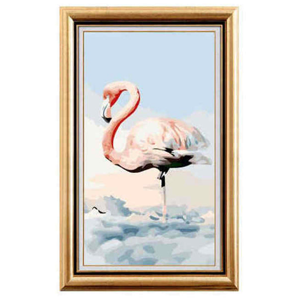 Malen nach Zahlen Flamingo auf Wolken