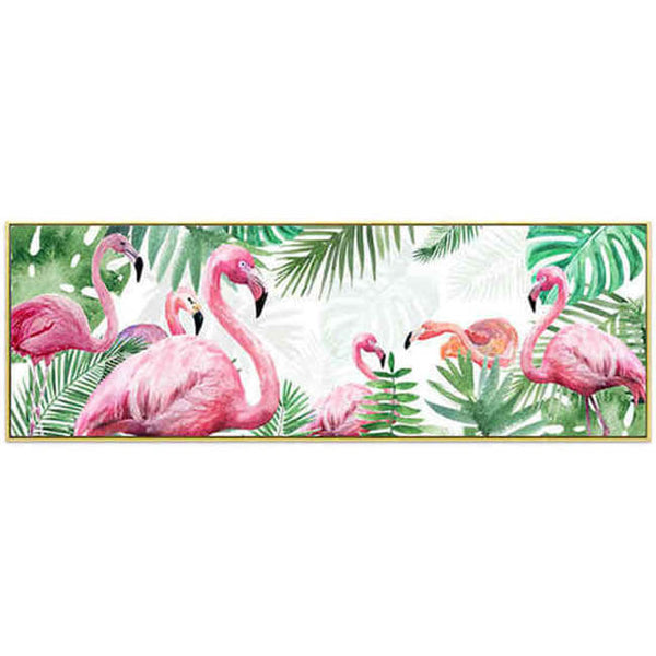 Malen nach Zahlen Flamingo Familie