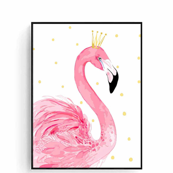 Malen nach Zahlen Flamingo Prinzessin