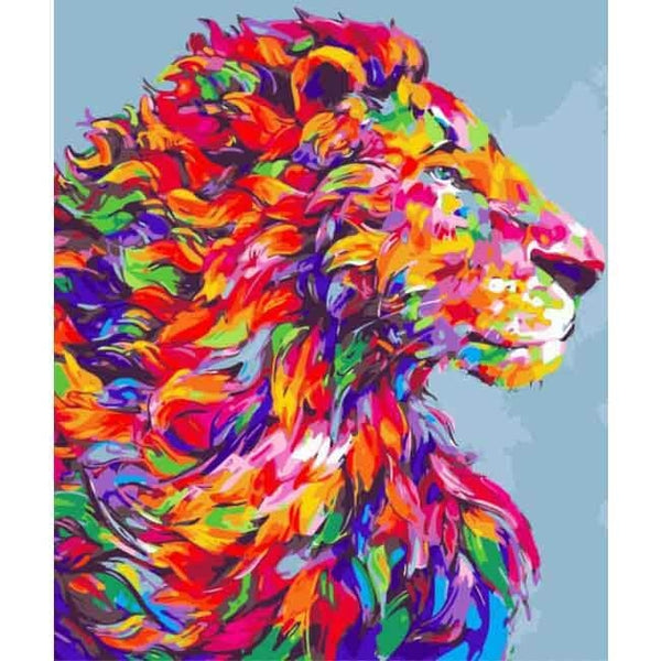 Malen nach Zahlen Löwe Tiere Moderne Tierkunst Malerei